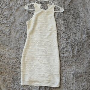 SHEIN White Textured Mini Dress